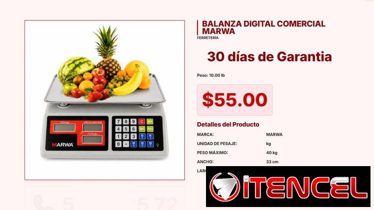 BALANZA DIGITAL COMERCIAL MARWA VPT#-0032