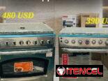 Estufas de gas con horno. 4, 5 y 6 quemadores