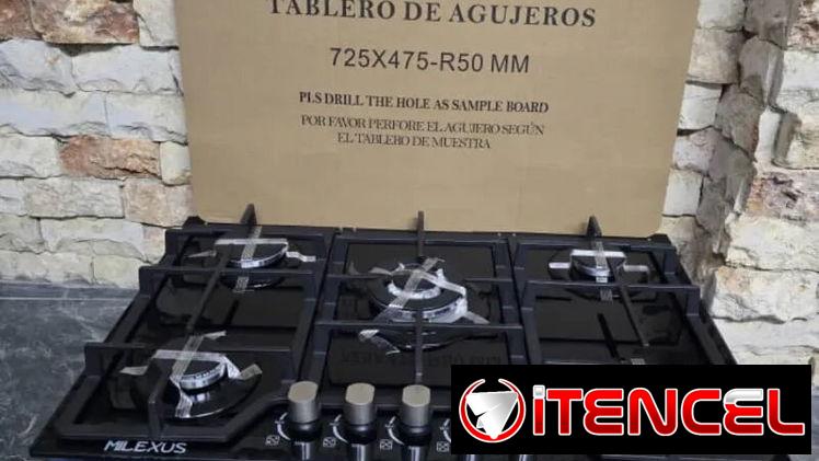 Cocinas de gas empotrables de 5, de 4 y de 3 quemadores