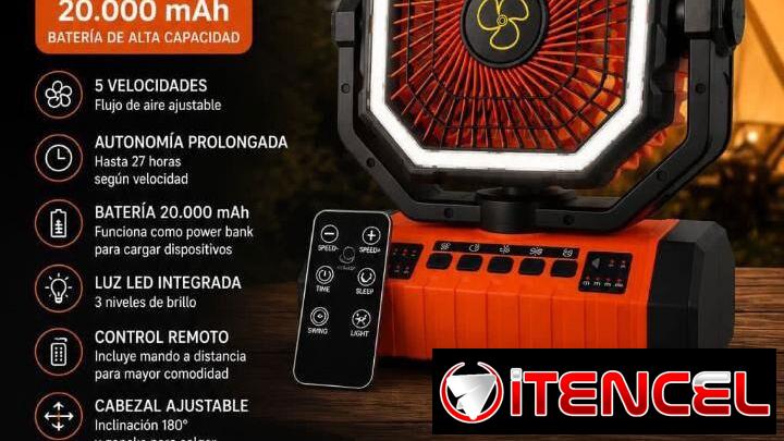 Ventiladores recargables F6