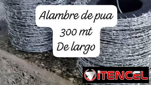 Perfiles de hierros miden 6mt de largo de 20×30 y 30×30 y Rollos de alambre de pua de 300mt y 400mt de largos