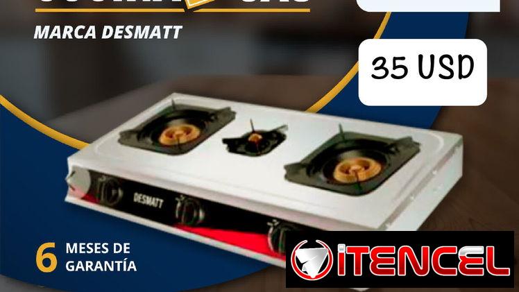 🍳 COCINA DE GAS  🔴 ACERO INOXIDABLE  ✅ DESMATT 💲35 USD