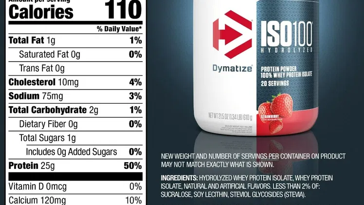 50usd DYMATIZE ISO 100 (PROTEÍNA ISOLADA) 56799461 Y 51699376