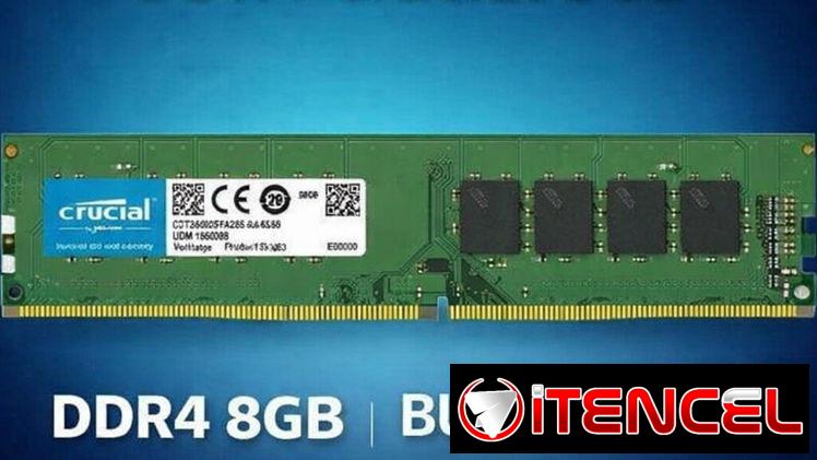 Memoria RAM DDR4 8GB BUS 2666Mhz – Marca CRUCIAL