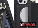 Funda tipo cartera para iPhone 15 Pro Max con MagSafe y tarjetero magnético | videojuegoshabana.com