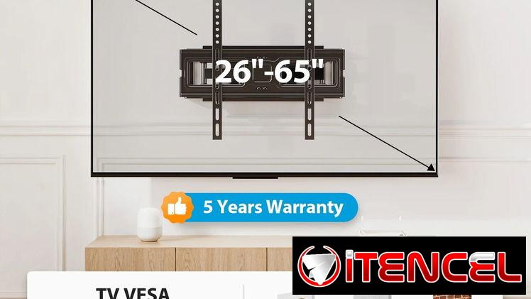📺🔧 SOPORTE TV 26”-65” FULL MOTION GIRATORIO + INCLINACIÓN 💥 HASTA 110LB Envío + Garantía
