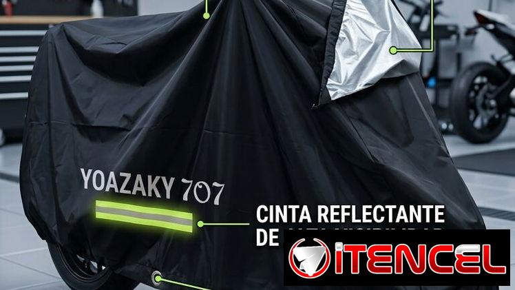Capa de moto con material refractario interior