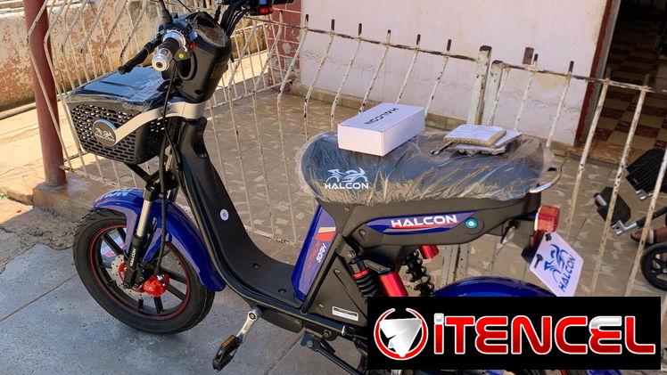 Bicimotos Halcón Extreme 2025 bateria 48 x 50 ah motor de 3000 watt potencia autonomía de 100 km negras⚫️🔴🔵