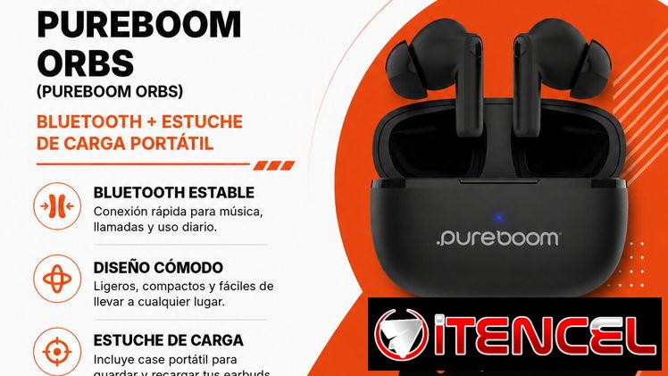 Audífonos Inalámbricos PureBoom Orbs Bluetooth con Estuche de Carga | Entrega en La Habana