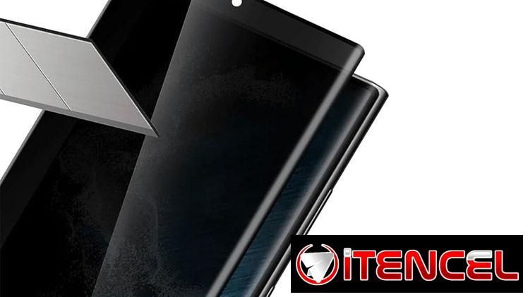 Mica de cristal templado Anti Espías para moviles Samsung Gama Alta! CON LA HUELLA FUNCIONANDO EN LA PANTALLA!!