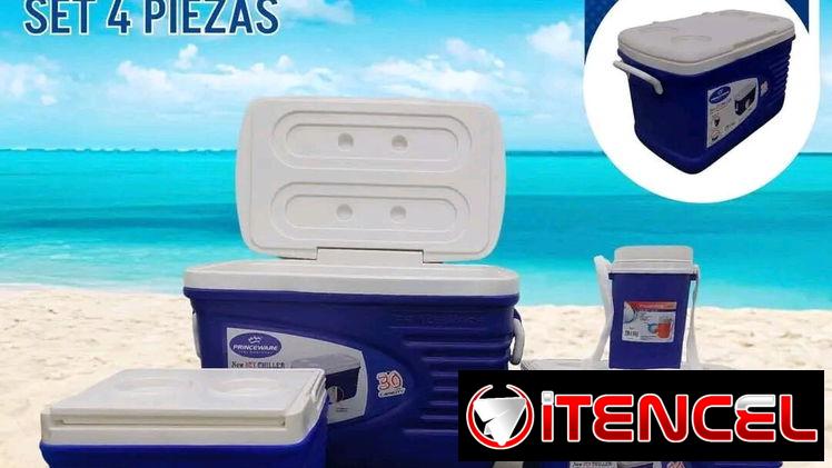 Hieleras portátil set de 4 piezas 100 usd
