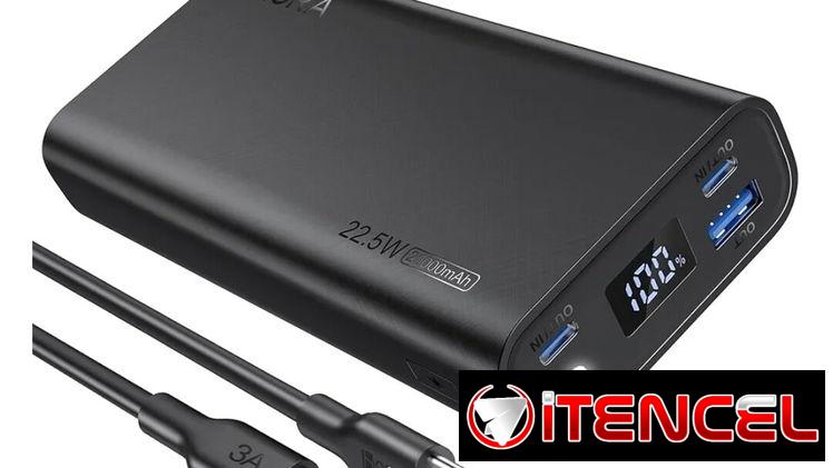 Power Bank de 20 000 mAh Carga Rápida Marca 1Hora