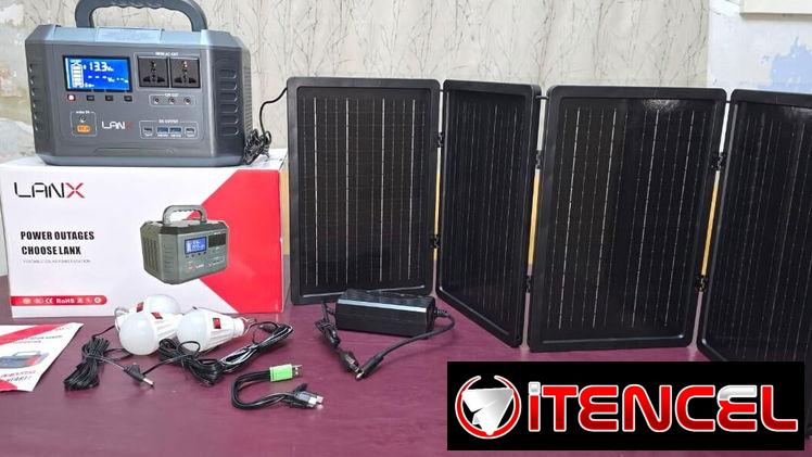 Estación LANX 600 W con panel y bombillos