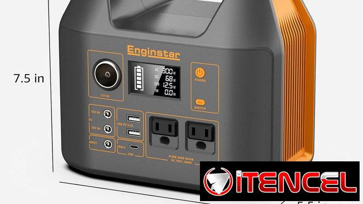 ⚡🔋 Estación de Energía Portátil EnginStar R300 (300W / 296Wh) ⚡🔋