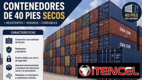 Venta de contenedores de 40 pies secos con sus papeles