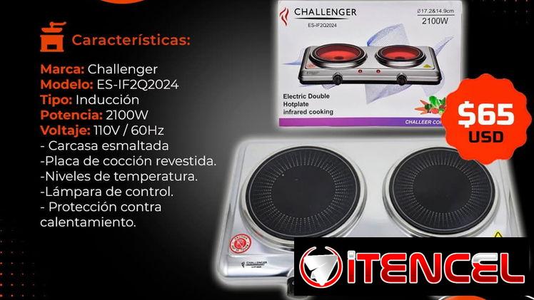 🥘 2BLE INFRARROJO 🥘 COCINA INFRARROJO DOBLE MARCA CHALLENGER. MENSAJERÍA CON FACTURA Y GARANTÍA. TLF 54833699
