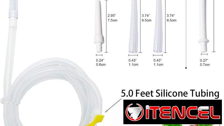 Kit de Enema Bolsa de 2L para Limpieza de Colon | Manguera Silicona + 5 Boquillas Reutilizables | Detox en Casa