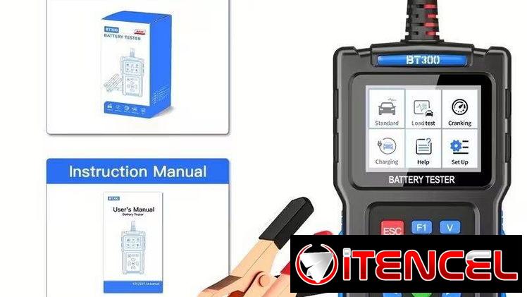 Tester de diagnóstico profundo para baterías de 12V y 24V de autos y motos