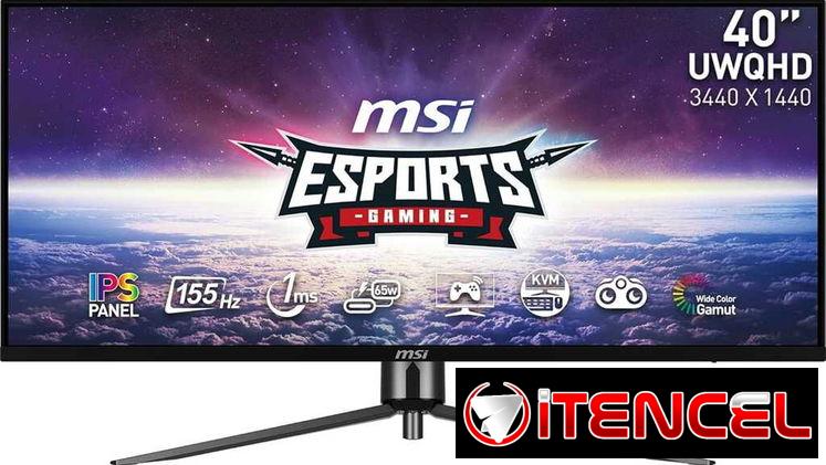 🎮 Monitor MSI MAG 40″ 1440p IPS 155Hz 1ms 400nit 10bit 🎮 HDR400🔹QHD🔹2K🔹FreeSync Premium🔹FRC🔹155Hz DP 📦0km