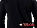 CAMISA NEGRA PARA HOMBRES GRANDES U OBESOS DE MANGAS LARGAS TALLA 3XL