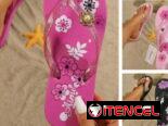 Chancletas, juego de baño para niñas ropa para niñas