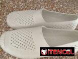 Zapatos blancos unisex – Calzado slip-on transpirable – Zapatillas ligeras verano – Zapato casual tejido – Calzado cómod