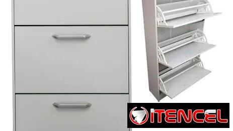 Zapatera triple blanca