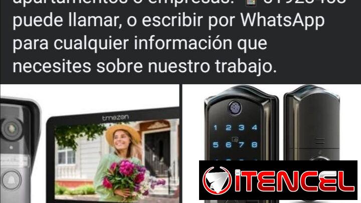 Instalación de video porteros y cerraduras eléctricas.