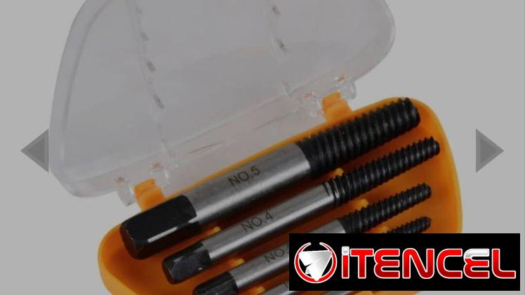 ✅️Extractor de Tornillos [5 Pzas]Medidas: [3-6, 6-8, 8-11, 11-14, 14-18]