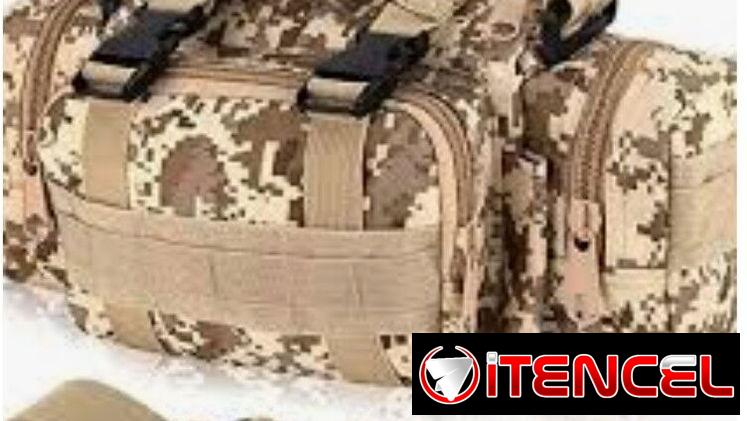 Canguro impermiable extragrande de varios compartimiento para diversas actividades estilo militar para hombres y mujeres