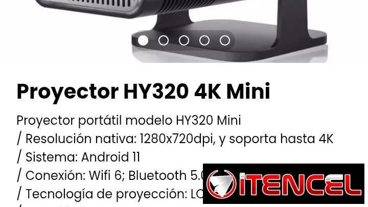 Proyector HY320 4K Mini. Nuevo
