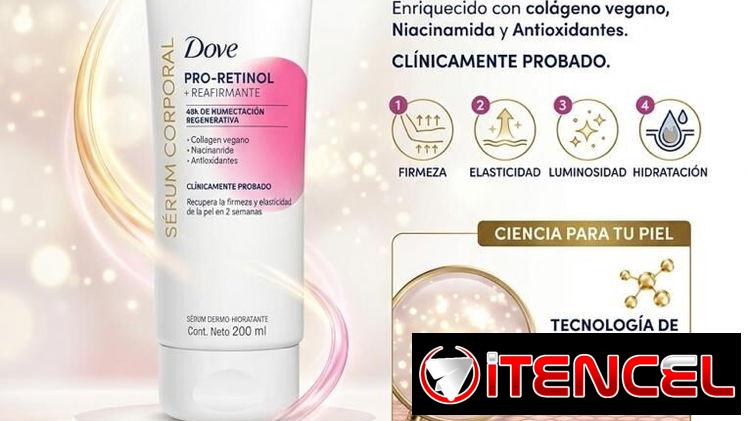 Dove Serum corporal hidratante Pro-Retinol para piel sin elasticidad, firmeza o hidratación