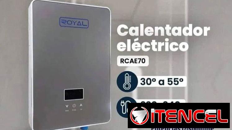 Calentador eléctrico instantáneo ‘ROYAL’ RCAE70 7KW 220V/60Hz (30° – 55°C) CAUDAL: 10.5L/Min A 117 USD