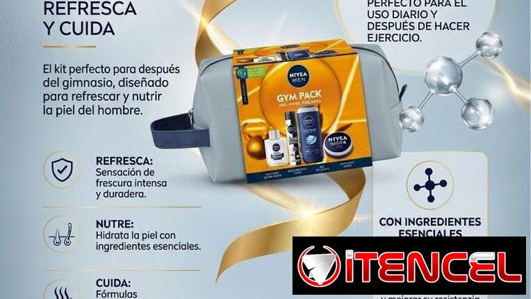 Nivea kit de cuidado para hombre 4 productos más neceser de regalo