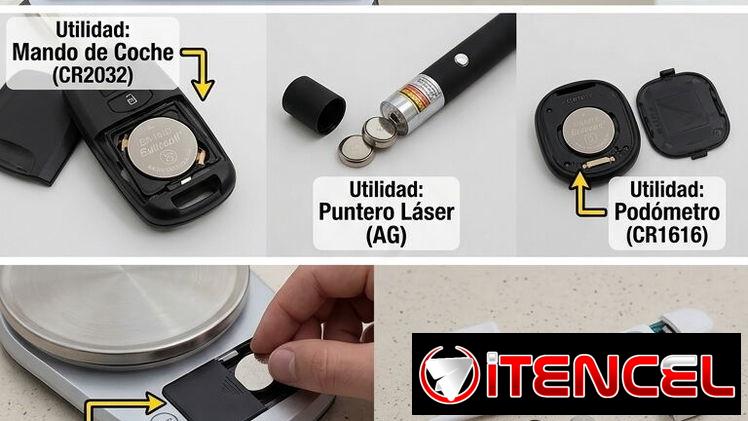 Baterias o pilas para reloj, alarmas, juguetes, termómetros, Pesas o básculas, computadoras, Lámparas, ventilador y mas