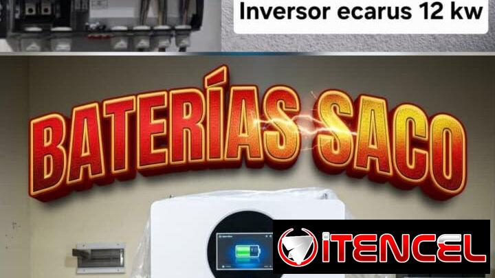 COMBO DE ENERGÍA SOLAR: INVERSOR MUST 6kW + BATERÍA DE LITIO SACO 16kWh