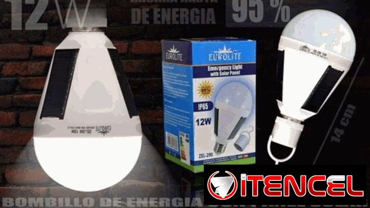 Bombillo con panel Solar12W