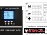 Control de carga de panel solar 100A  MPPT y PWM leer dentro
