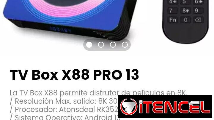 TV Box X88 PRO 13. Permite disfrutar de películas en 8K.