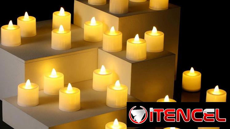 🕯️​ MINI VELAS LED PARA DECORACION 🕯️​ LUZ CALIDA 🕯️​ 2 BATERIAS INCLUIDAS 🕯️​5.887.23.60