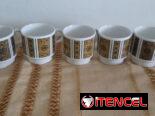 Se venden 6 tazas de porcelana de uso y en buen estado