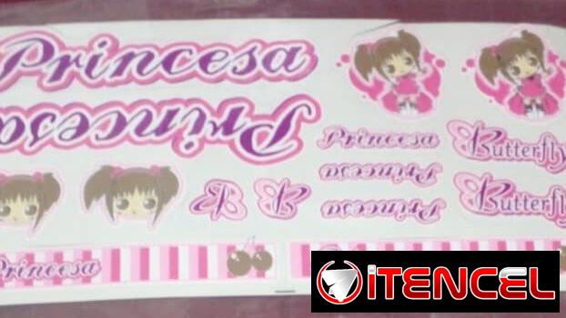 Pegatinas para bicicletas de niñas