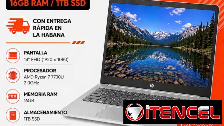 Laptop HP 14-em0085cl Ryzen 7 16GB 1TB SSD | 14” FHD en La Habana