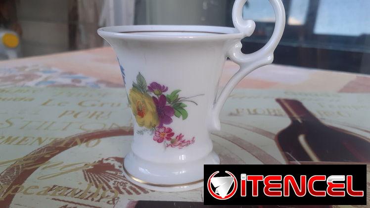 Tasa de Té Vintage de Porcelana de Weimar