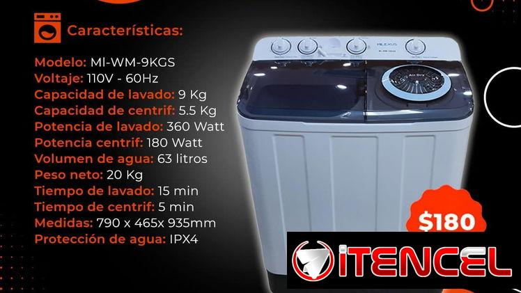 🌊 SEMIAUTOMÁTICA 🌊 LAVADORA MILEXUS 9KG SEMIAUTOMÁTICA. MENSAJERÍA CON FACTURA. TLF 54833699