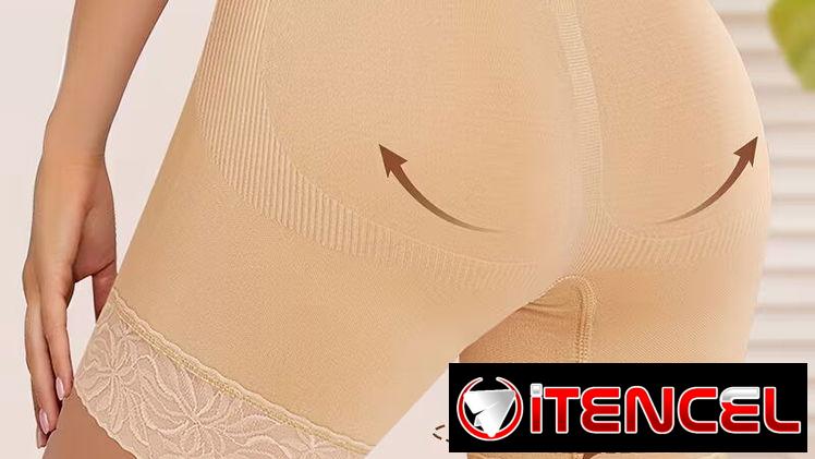 Fajas moldeadoras con cintura alta y bordo de encaje, levanta gluteos. Precio por unidad