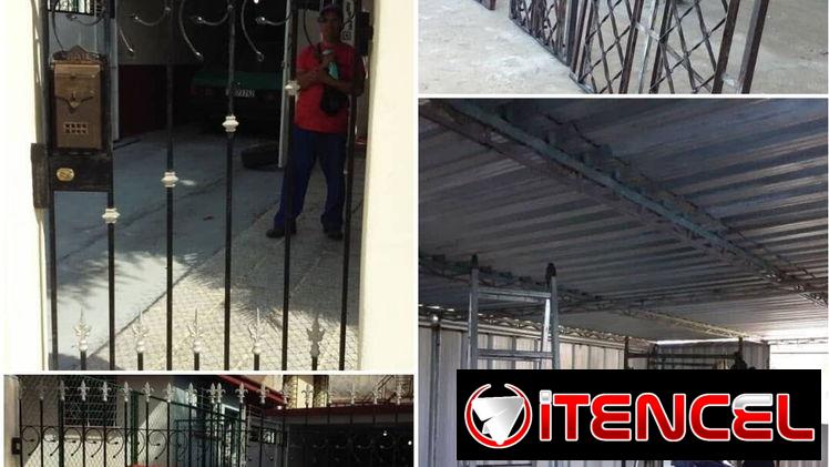 Rejas, Portones, Garajes de estructura Metálica, portones de corredera. Herrería.