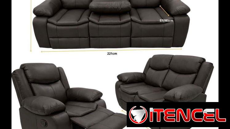 Juego de sala reclinable importado comunícate con Pedro