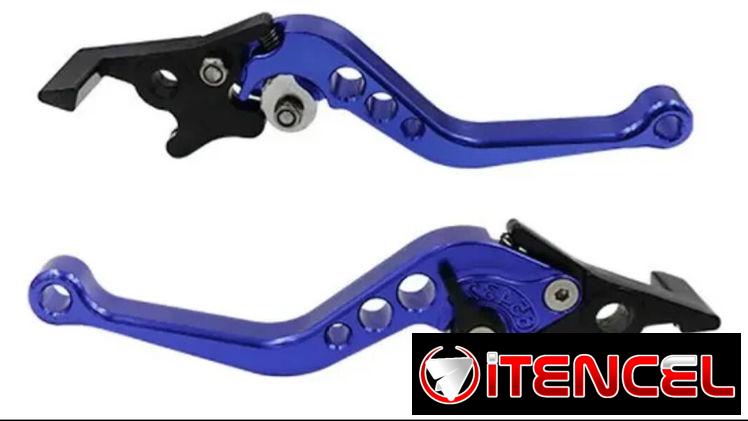 Manillas palancas de freno robóticas azules