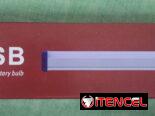 Lámpara recargable de litio  se carga con batería de celular luz fluorescente